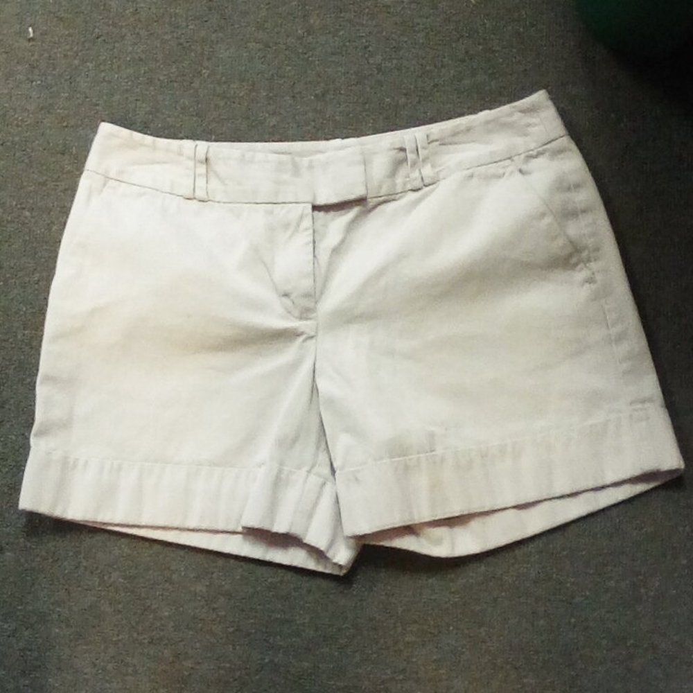 Cream shorts